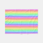 Pastellregenbogen-Vertikale Fleecedecke (Vorderseite (Horizontal))