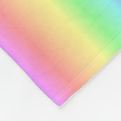 Pastellregenbogen-Vertikale Fleecedecke (Ecke)