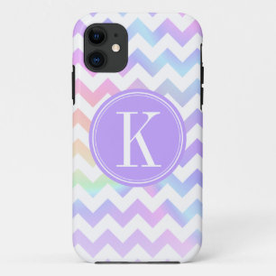 Pastellregenbogen-weißes Zickzack Case-Mate iPhone Hülle