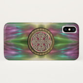 PastellregenbogenCeltic Dara Knoten iPhone X Case-Mate iPhone Hülle (Rückseite (Horizontal))
