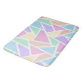 Pastellregenbogenmosaik Badematte (Schrägansicht)