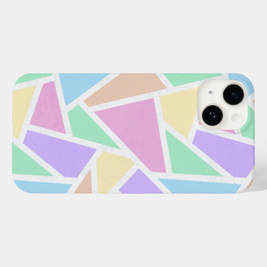 Pastellregenbogenmosaik Case-Mate iPhone Hülle (Rückseite (Horizontal))