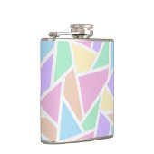 Pastellregenbogenmosaik Flachmann (Rechts)