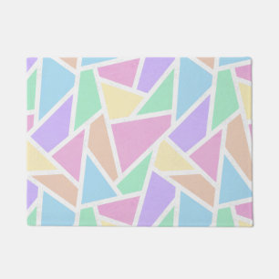 Pastellregenbogenmosaik Fußmatte