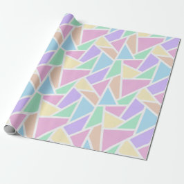 Pastellregenbogenmosaik Geschenkpapier