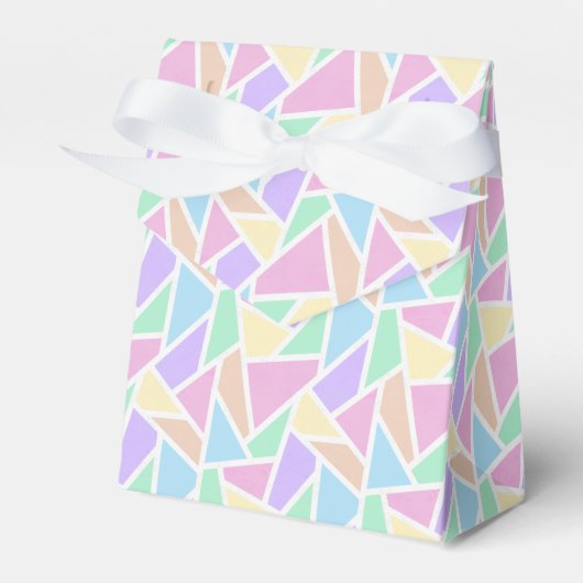 Pastellregenbogenmosaik Geschenkschachtel (Vorderseite)