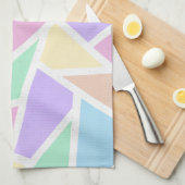 Pastellregenbogenmosaik Geschirrtuch (Viertel Falte)