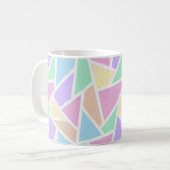 Pastellregenbogenmosaik Kaffeetasse (Vorderseite Links)