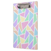 Pastellregenbogenmosaik Klemmbrett (Links)