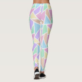 Pastellregenbogenmosaik Leggings (Rückseite)
