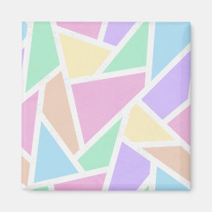 Pastellregenbogenmosaik Magnet