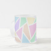 Pastellregenbogenmosaik Mattglastasse (Vorderseite Links)