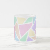 Pastellregenbogenmosaik Mattglastasse (Mittel)