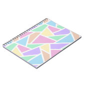 Pastellregenbogenmosaik Notizblock (Linke Seite)