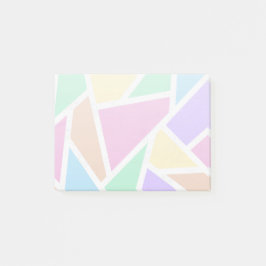 Pastellregenbogenmosaik Post-it Klebezettel