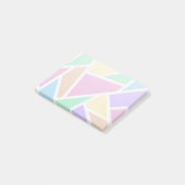 Pastellregenbogenmosaik Post-it Klebezettel (angewinkelt)