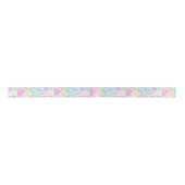 Pastellregenbogenmosaik Satinband (Vorderseite)