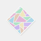 Pastellregenbogenmosaik Serviette (Ecke)