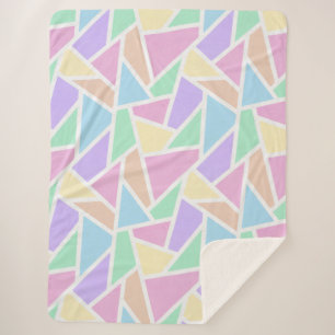 Pastellregenbogenmosaik Sherpadecke