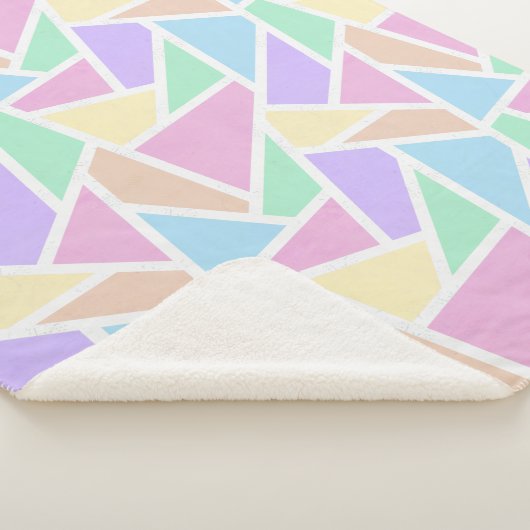 Pastellregenbogenmosaik Sherpadecke (3/4)