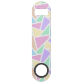 Pastellregenbogenmosaik Speed Flaschenöffner (Vorderseite)