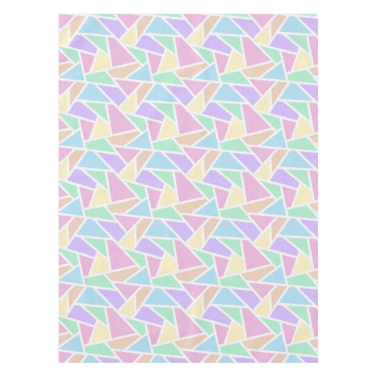 Pastellregenbogenmosaik Tischdecke (Vorderseite)