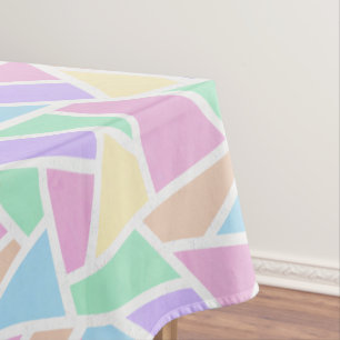 Pastellregenbogenmosaik Tischdecke