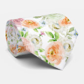 Pastellromantische Rose Muster Krawatte (Gerollt)