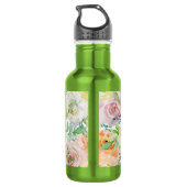 Pastellromantischer Garten Edelstahlflasche (Rückseite)