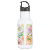 Pastellromantischer Garten Edelstahlflasche (Rückseite)