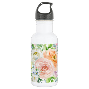Pastellromantischer Garten Edelstahlflasche