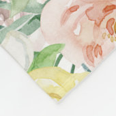 Pastellromantischer Garten Fleecedecke (Ecke)