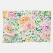 Pastellromantischer Garten Geschirrtuch (Horizontal)