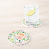 Pastellromantischer Garten Getränkeuntersetzer (Seite)