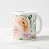 Pastellromantischer Garten Jumbo-Tasse (Vorderseite Rechts)