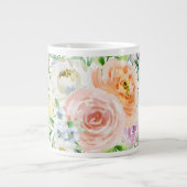 Pastellromantischer Garten Jumbo-Tasse (Vorderseite)