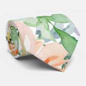 Pastellromantischer Garten Krawatte (Gerollt)