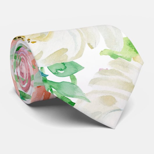 Pastellromantischer Garten Krawatte (Gerollt)