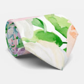 Pastellromantischer Garten Krawatte (Gerollt)