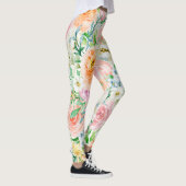 Pastellromantischer Garten Leggings (Rechts)