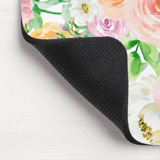 Pastellromantischer Garten Mousepad (Ecke)