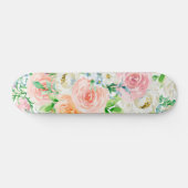 Pastellromantischer Garten Skateboard (Horizontal)