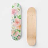 Pastellromantischer Garten Skateboard (Vorderseite)