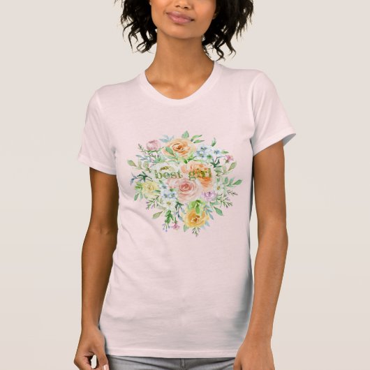 Pastellromantischer Garten T-Shirt (Vorderseite)