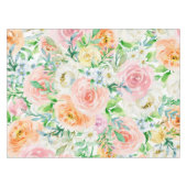 Pastellromantischer Garten Tischdecke (Vorderseite (Horizontal))