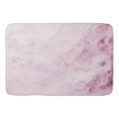 Pastellrosa Abstrakter Swirl Badematte (Vorderseite)