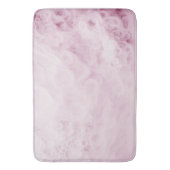 Pastellrosa Abstrakter Swirl Badematte (Vorderseite Vertikal)