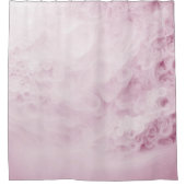 Pastellrosa Abstrakter Swirl Duschvorhang (Vorderseite)