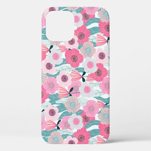 Pastellrosa Abstraktes Muster Case-Mate iPhone Hülle (Rückseite)