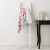 Pastellrosa Abstraktes Muster Sherpadecke (Beispiel)